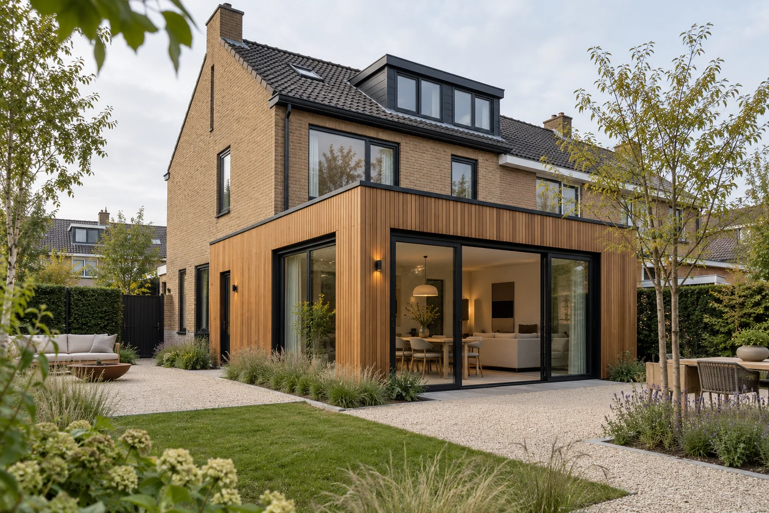 Een rustige materiaalcombinatie — ontwerpconcept